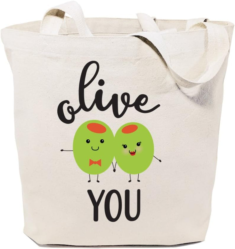 Food Pun Reusable Grocery Bag and Farmers Market Tote Bag