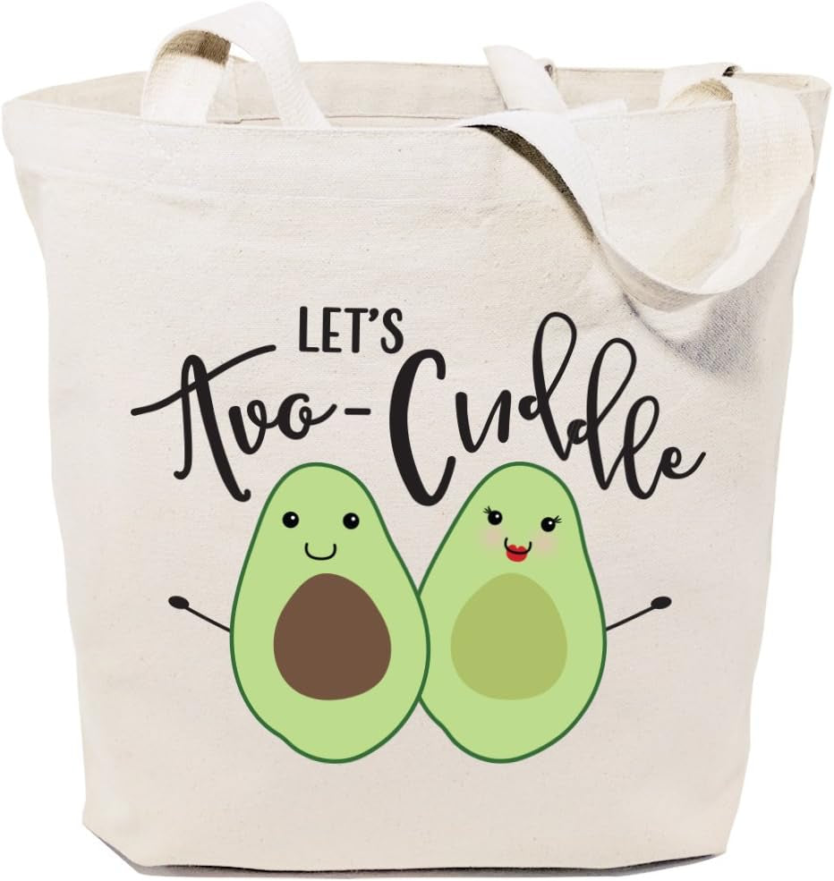 Food Pun Reusable Grocery Bag and Farmers Market Tote Bag