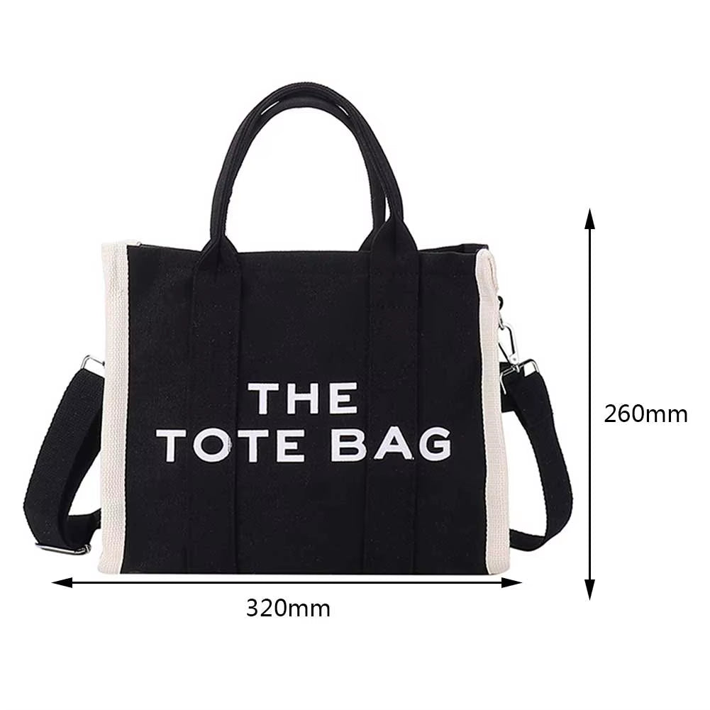 Canvas the Tote Bag Women Luxury Designer Shoulder Bags Black Ladies Crossbody Bags Large White Shopping Bags Pink Purses 2023