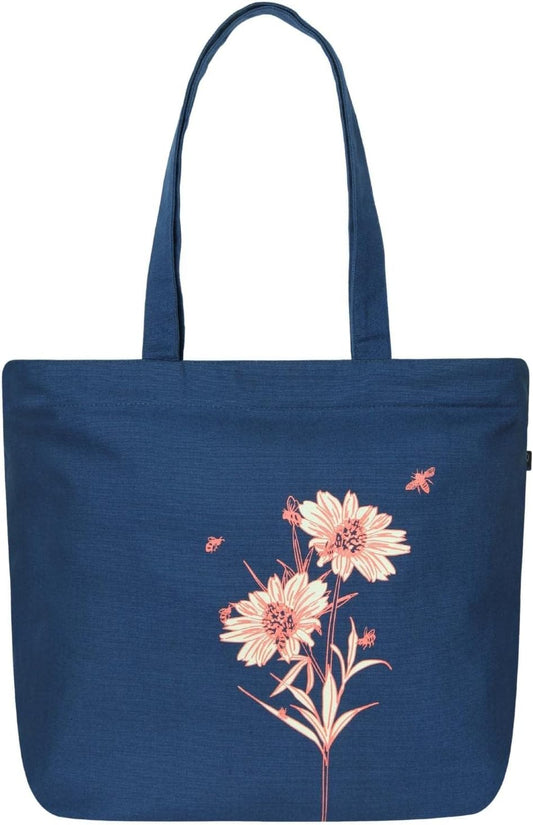 Aesthetic Canvas Tote Bag for Women Large Zipper Tote Bags with Pocket, Womens Tote Bag for Yoga, Work, Beach