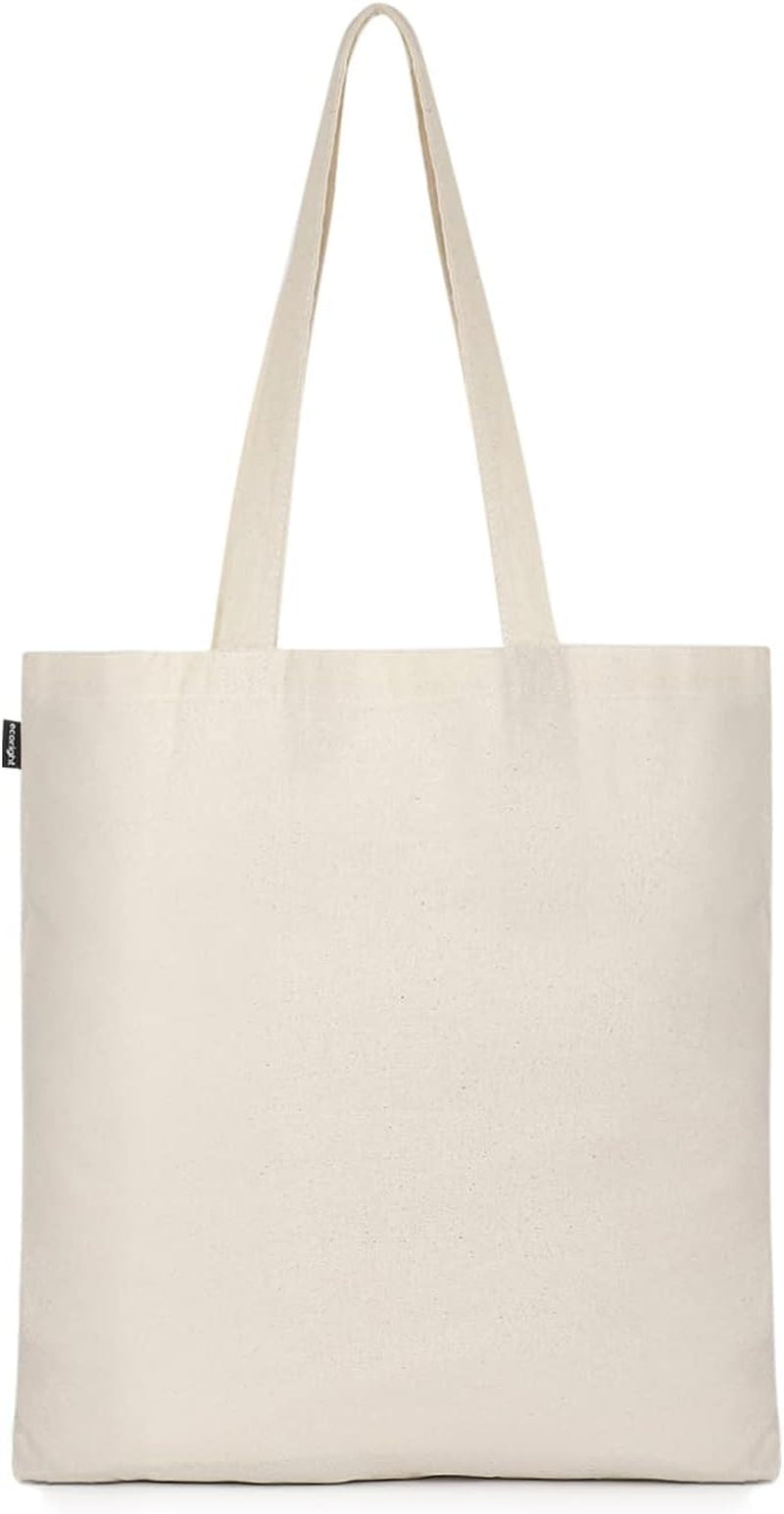 Aesthetic Canvas Tote Bag for Women, Reusable Cotton Tote Bag for Grocery, Shopping, Beach & Daily Use