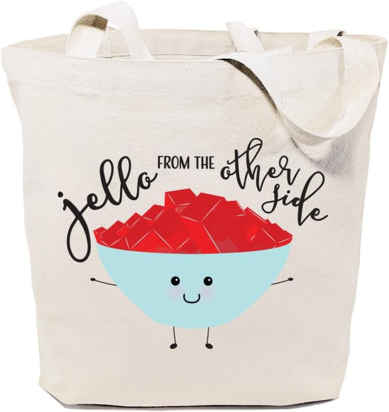 Food Pun Reusable Grocery Bag and Farmers Market Tote Bag